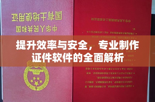 西林提升效率与安全，专业制作证件软件的全面解析